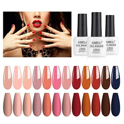 Afbeelding van AIMEILI Gel Nagellak Set Soak Off UV LED Polish Van 12 X 8 ml Gift Kit 4