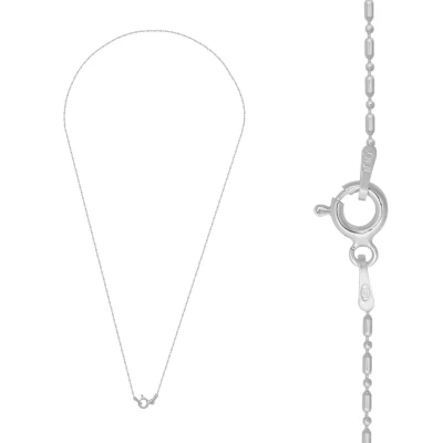 Afbeelding van Zilveren basic ketting, ovale en ronde schakels