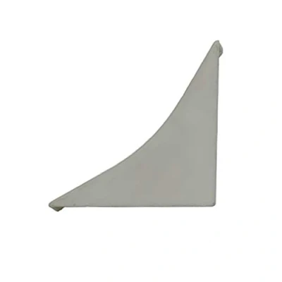 Afbeelding van DQ PP Hoekprofiel eindstuk, graniet, 23 x mm, pvc, keukenstrip voor het werkblad, afdekprofiel in de keuken, wandafsluitprofiel, tafelbladprofiel
