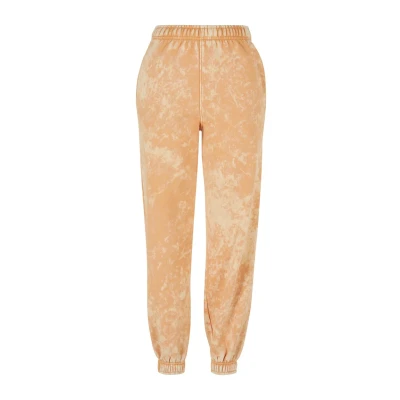 Afbeelding van Urban Classics Towel Washed Trainingsbroek, Dames, Maat: XS, Paleorange