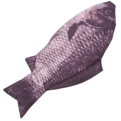 Afbeelding van LUOEM Fisch Etui met grappige karpers make up tas portemonnee ritssluiting