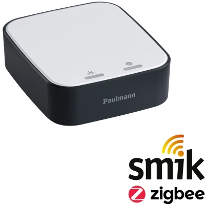 Afbeelding van 5183 smik Gateway + P&amp;S Pike Set Paulmann Home Pakket Smart System 13.5 W RGBW Zwart, Zilver
