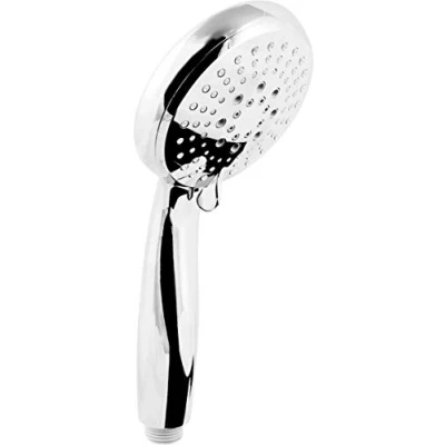 Afbeelding van Cornat Handdouche &quot;Comiso&quot; 100 mm kopdiameter verchroomd 5 straalsoorten: normaal, soft &amp; massagestraal anti kalk waterbesparing gebruik/ECO douchekop voor douche badkuip / TECB3412