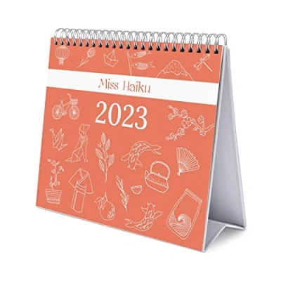 Afbeelding van Grupo Erik CS23001 Kalender 2023 Miss Haiku Bureaukalender 12 maanden met fsc certificaat,