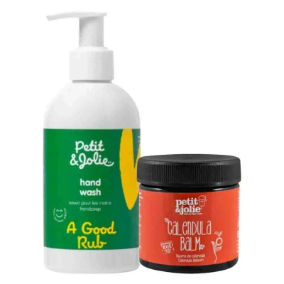 Afbeelding van Petit&amp;Jolie Handzeep&amp;Calendula Balm Pakket