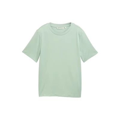 Afbeelding van TOM Tailor Denim Modern Fluent Tshirt basic, Dames, Maat: XS, Fresh mint green