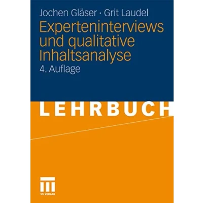Afbeelding van Experteninterviews und qualitative Inhaltsanalyse
