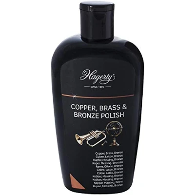 Afbeelding van Hagerty koper messing &amp; brons polish 250 ml I Efficiënte voor hernieuwde glans Polijstcrème vazen servies decoratieve items muziekinstrumenten etc