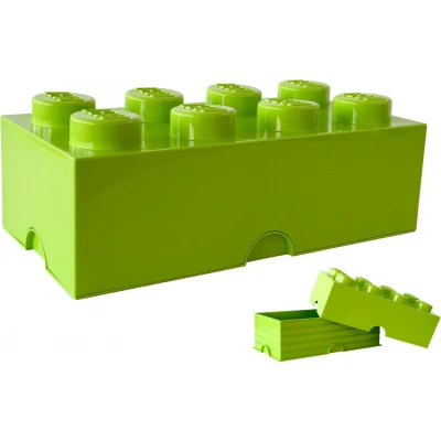 Afbeelding van Opbergbox Lego Brick 8 Lime