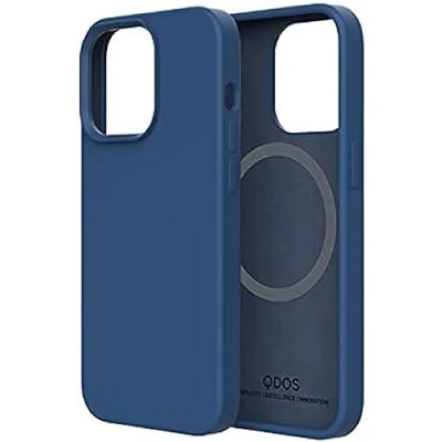 Afbeelding van QDOS, Geschikt voor Apple iPhone 13 Touch Pure hoesje met Snap MagSafe compatibel, Marineblauw