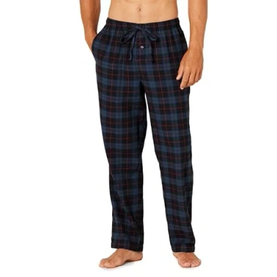 Afbeelding van Amazon Essentials Men&#039;s Flanellen pyjamabroek (verkrijgbaar in grote en lange maten), Zwart Blauw Plaid, S