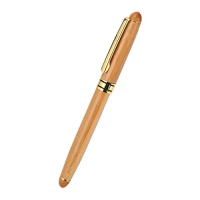 Afbeelding van Akozon Kalligrafie Art Vulpen, Bamboe multiplex Pen 1 st Brede Stub Beitelpuntige penpunt Schrijven Gothic Arabisch Cursief (geschreven 2,9 mm)