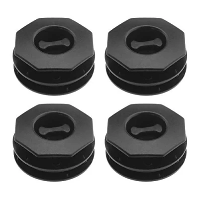 Afbeelding van Create idea 4 stuks dubbellaagse automat houder tapijt anti slip gesp twist plastic clip bevestiging montage (zwart)
