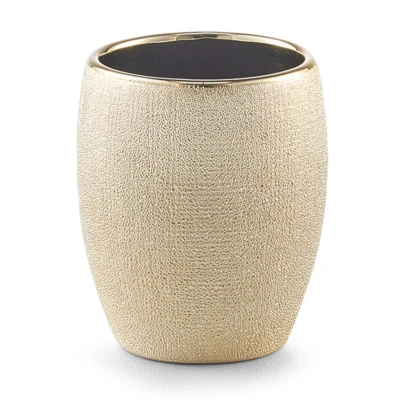 Afbeelding van Tandenborstelhouder keramiek goud glitter D8 x H10 cm