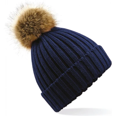 Afbeelding van Beechfield pom beanie B412 Navy