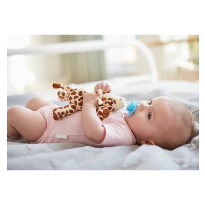 Afbeelding van Philips Avent Snuggle Knuffelspeen Ultra Soft Giraffe 0/6 maanden