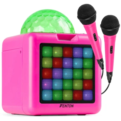 Afbeelding van Fenton KAR15P karaokeset met Bluetooth en 2 microfoons Inclusief