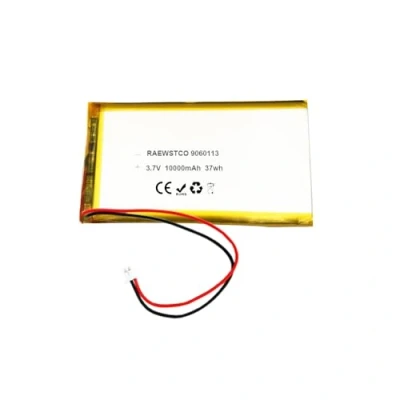 Afbeelding van RAEWSTCO Lithium polymeer accu 9060113 3,7 V 10000 mAh besparing stroomvoorziening verlichtingsapparaten laadschat