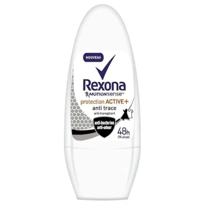 Afbeelding van 6x Rexona Deo Roll on Protection Active+ Anti Trace Motionsense/Anti transpirant 50 ml