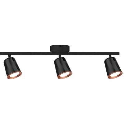 Afbeelding van V TAC VT 818 B N LED plafondlamp met 3 spots Zwart IP20 15W 1620 Lumen 3000K