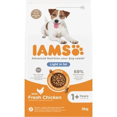 Afbeelding van 3x Iams Dog Adult Weight Control Kip 3 kg