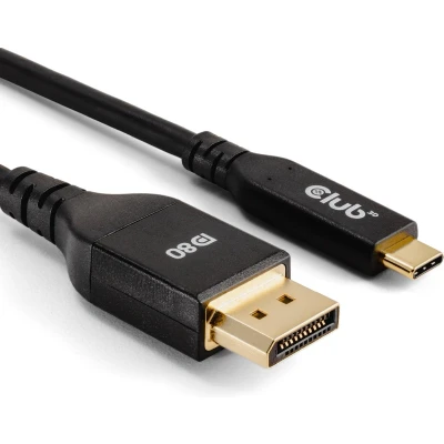 Afbeelding van CLUB3D USB TYPE C TO DISPLAYPORT DP80 BIDIRECTIONAL VESA CERTIFIED CABLE 1M/3.28 FT kabel Digital/Daten