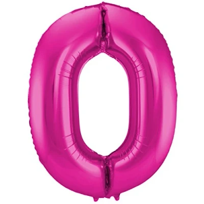 Afbeelding van Ballon folie 0 roze 86cm