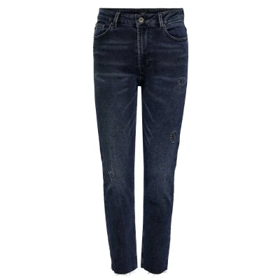 Afbeelding van Only Onlemily Life Hw St Rw Cr Ak Mae546 15235351 Donker Blauw Dames The Stone