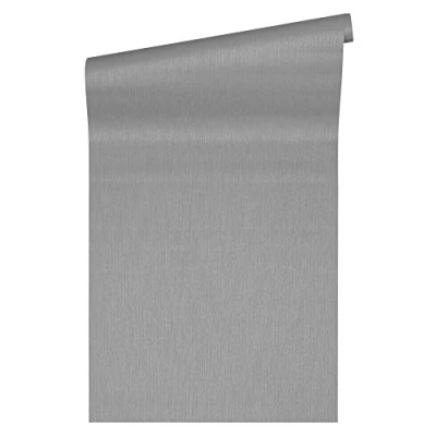 Afbeelding van UNI BEHANG Design grijs metallic A.S. Création Versace 4