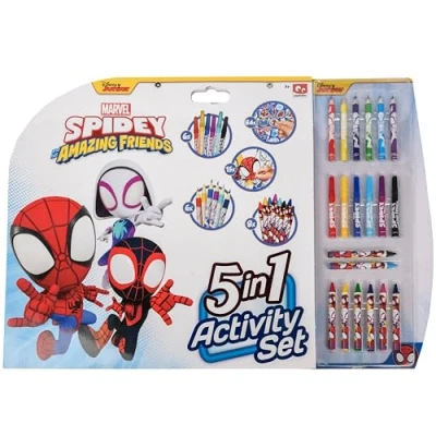 Afbeelding van Activiteitendoos om te Kleuren Spidey 5 in 1