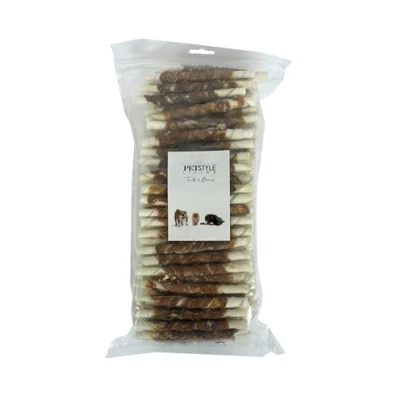 Afbeelding van Petstyle Living Gedraaide Stick Met Eend 100 STUKS