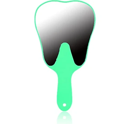 Afbeelding van Mirror, Mouth Mirror Inspection Plastic Handle(Green)