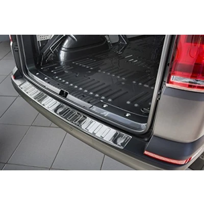 Afbeelding van Avisa RVS Achterbumperprotector passend voor Volkswagen Transporter T6 2015 &amp; FL 2019 (met achterklep) &#039;Ribs&#039;