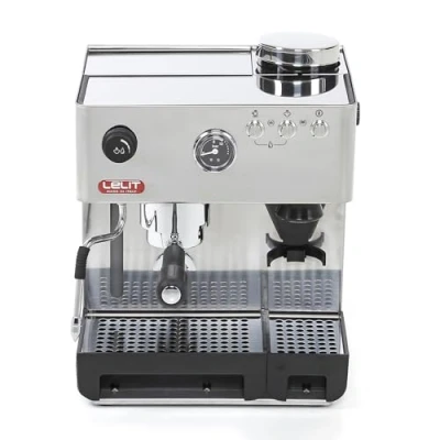Afbeelding van Anita RVS espressomachine met bonenmolen