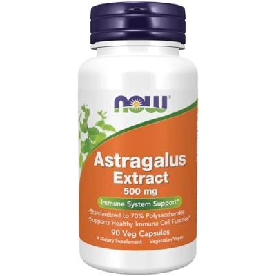 Afbeelding van Now Foods Astragalus Extract 500mg 90v ules