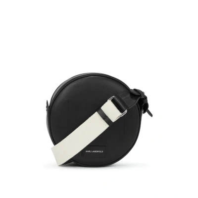Afbeelding van KARL Lagerfeld Circle Round Perforated Schoudertas, Dames, Maat: One Size, Black