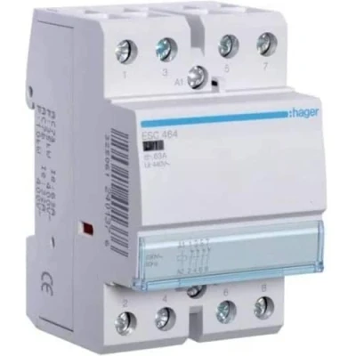 Afbeelding van Hager magneetschakelaar ac esc 4nc 63 1 400v 32 3 kw u spoel 230v 50hz 60hz esc464