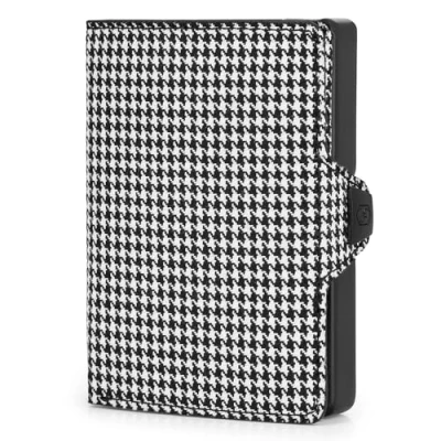 Afbeelding van Slimpuro Slim Wallet Mini Portemonnee Geldbuidel Portefeuille Voor Maximaal 12 Bankpasjes Gemakkelijke Toegang: Uitwaaien Van De Pasjes Munt En Papiergeldvak Slank Design Vlak Duurzaam Aluminium