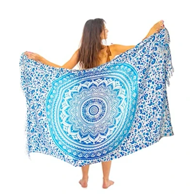 Afbeelding van Strandpareo Mandala Sarong Bikini Badpak Cover Up Strandjurk Wrap