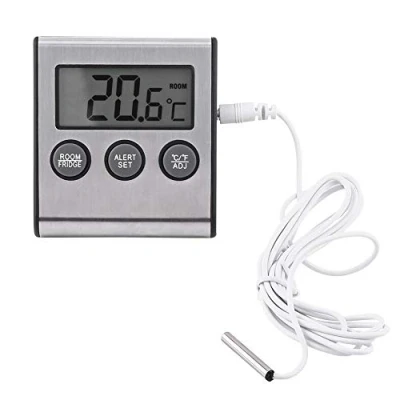 Afbeelding van Digitale Koelkast Thermometer Waterdicht Vriezer met Magneet en Houder