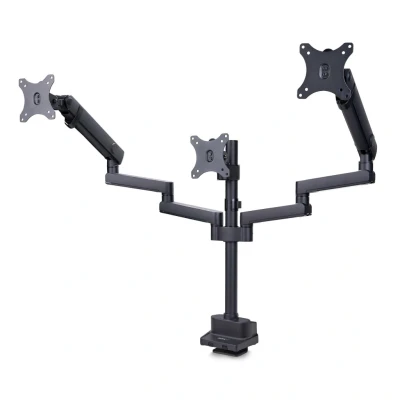 Afbeelding van StarTech.com Triple Monitor Arm voor Bureau, Tot Drie 27inch Schermen, VESA 75x75/100x100, Instelling zonder Gereedschap