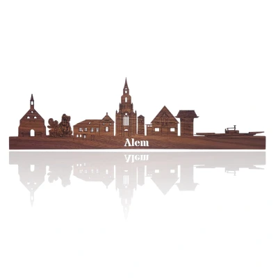 Afbeelding van Skyline van Alem Notenhout 150 cm