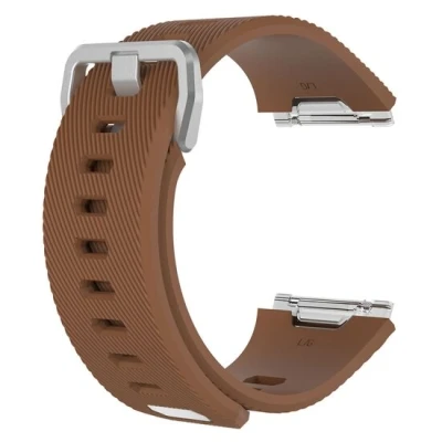 Afbeelding van Fitbit Ionic siliconen bandje met gesp Maat: Small bruin