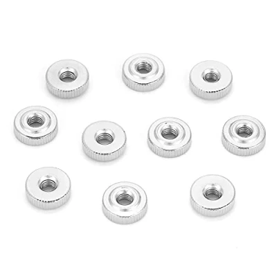 Afbeelding van 10/5/2/1 x kartelmoer M3 M4 M5 M6 M8 M10 Koolstofstaal Nurled duimmoeren (M4 (10 stuks)