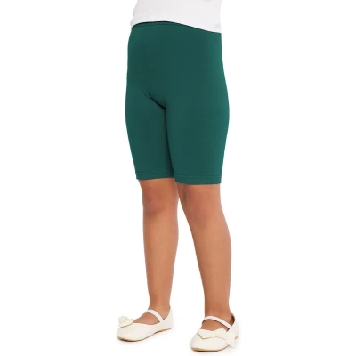 Afbeelding van Merry Style MS MS10 227 LE Meisjes Leggings Sport Vrijetijdsbroek Kort Katoen Sporbroek Yogabroek Smaragdgroen 128