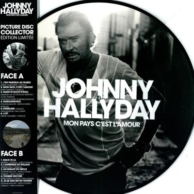 Afbeelding van Johnny Hallyday Mon Pays C&#039;est L&#039;amour