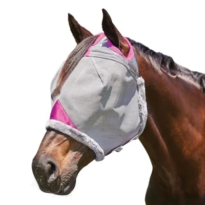 Afbeelding van Weatherbeeta Vliegenmasker Comfitec Deluxe Durable Mesh Grijs/Paarsverkocht door Agradi