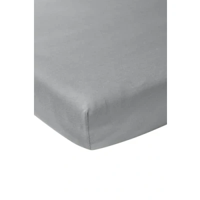 Afbeelding van Meyco Home Uni hoeslaken tweepersoons grey 180x200cm