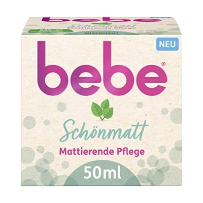 Afbeelding van bebe Mooie, matte verzorging (50 ml), matterende gezichtscrème voor de gemengde huid met groene thee, lichte hydraterende crème het gezicht en een gezond soepel uiterlijk