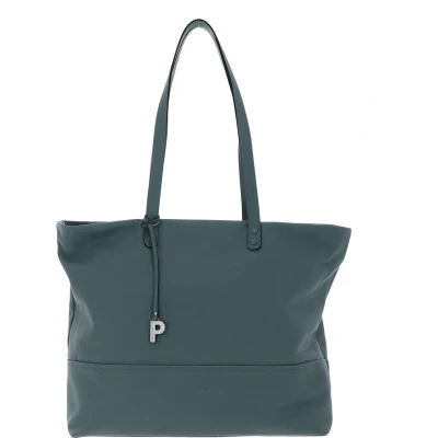 Afbeelding van PICARD Leren Schoudertas Legere Eco Shopper Palm Leaf Groene